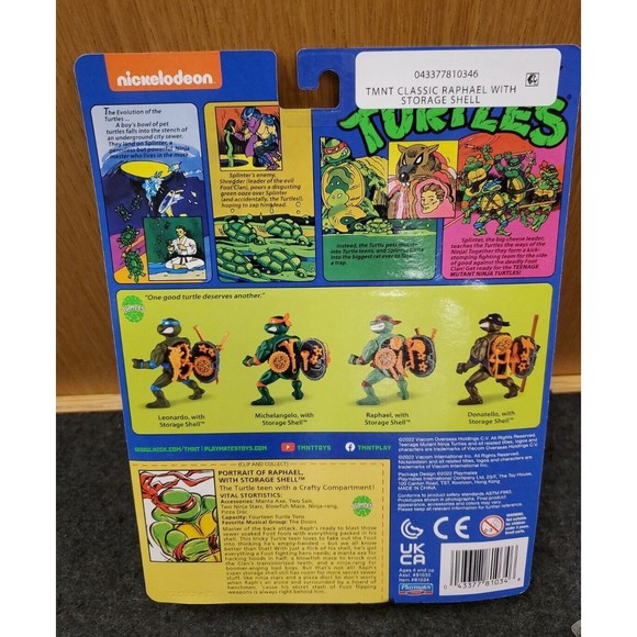 Teenage Mutant Ninja Turtles RAPHAEL 5" ACTION Figure Storage Shell New - Picture 3 of 3